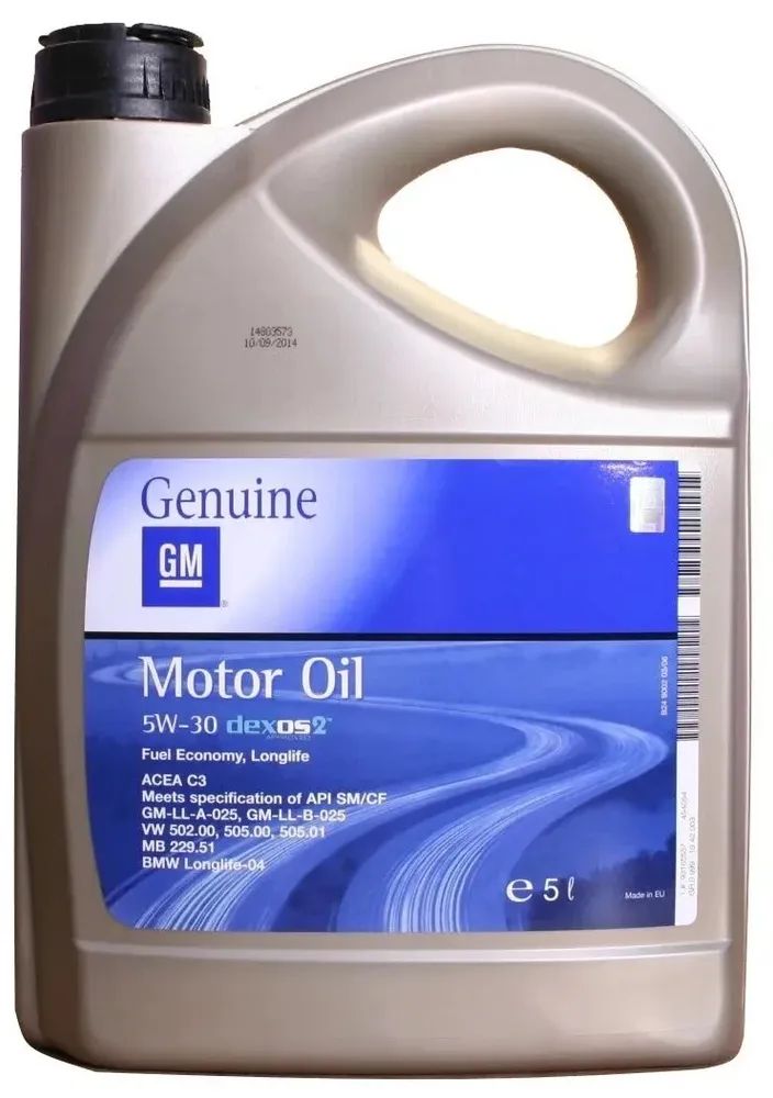

Моторное масло General Motors Gm Dexos 2 5w30 5л