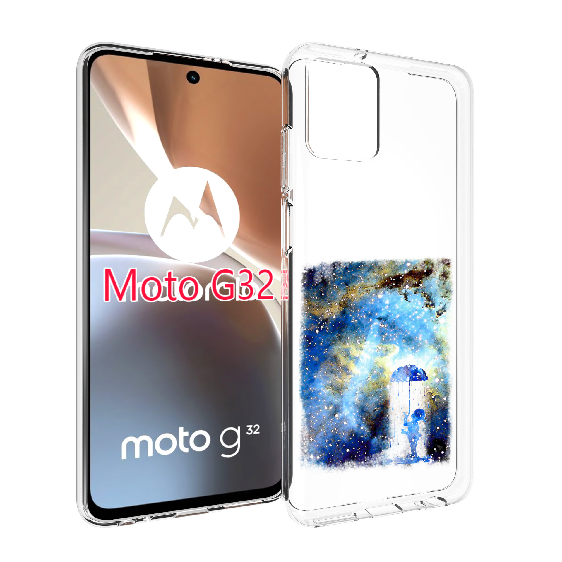 

Чехол MyPads мальчик в небе для Motorola Moto G32, Прозрачный, Tocco