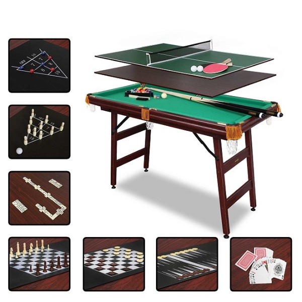 

FORTUNA BILLIARD EQUIPMENT Бильярдный стол Fortuna Пул 4фт 9 в 1 с комплектом аксессуаров