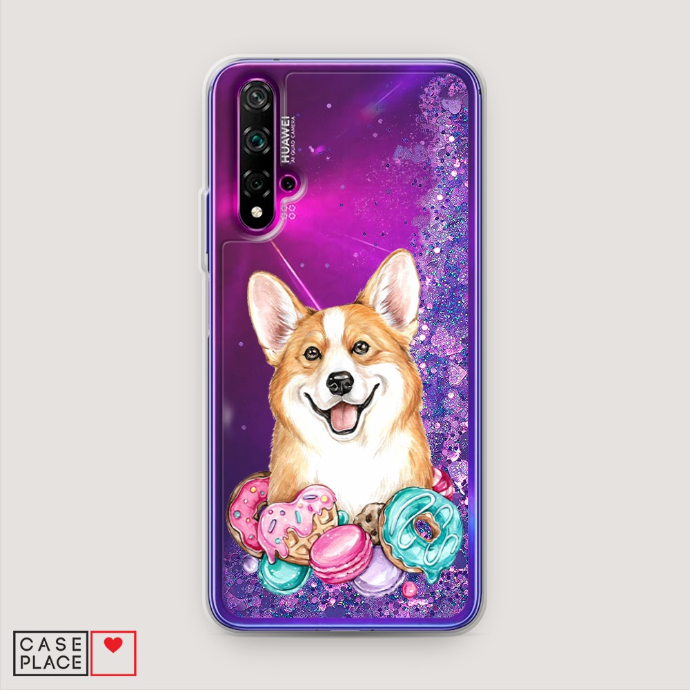 

Чехол Awog на Honor 20/Huawei Nova 5T "Корги и сладости", Разноцветный, 610592-1
