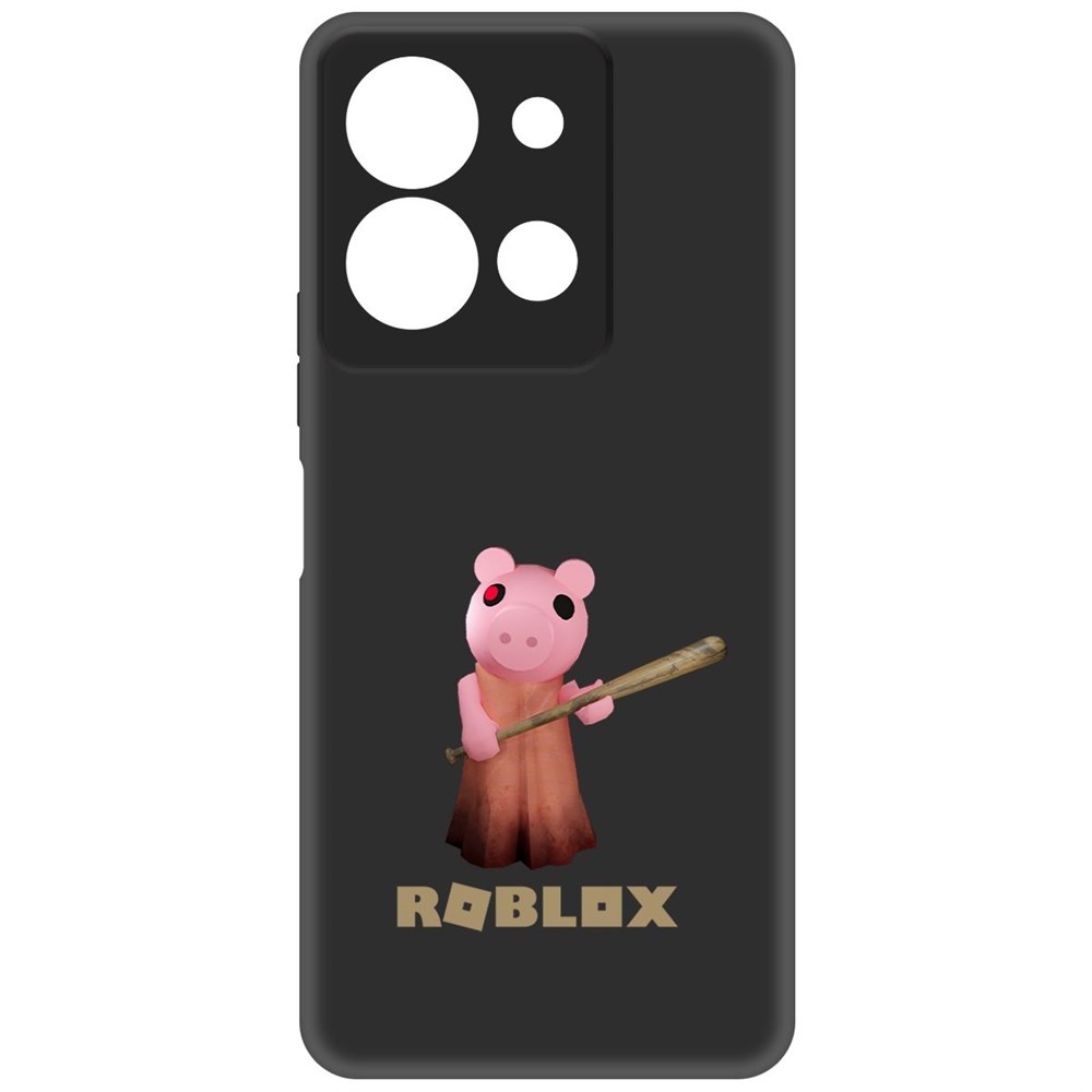 Чехол-накладка Krutoff Soft Case Roblox-Пигги для Vivo Y36 черный