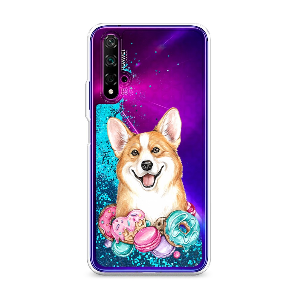 

Чехол Awog на Honor 20/Huawei Nova 5T "Корги и сладости", Разноцветный, 610593-1