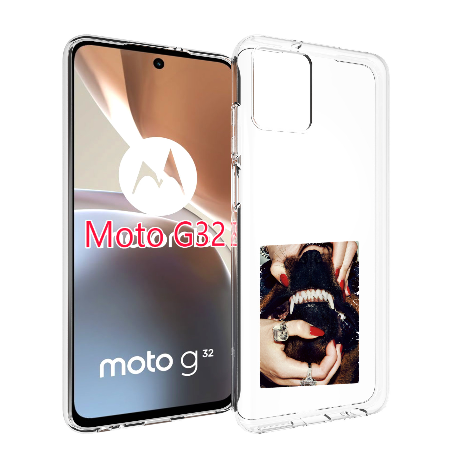 

Чехол MyPads маникюр для Motorola Moto G32, Прозрачный, Tocco