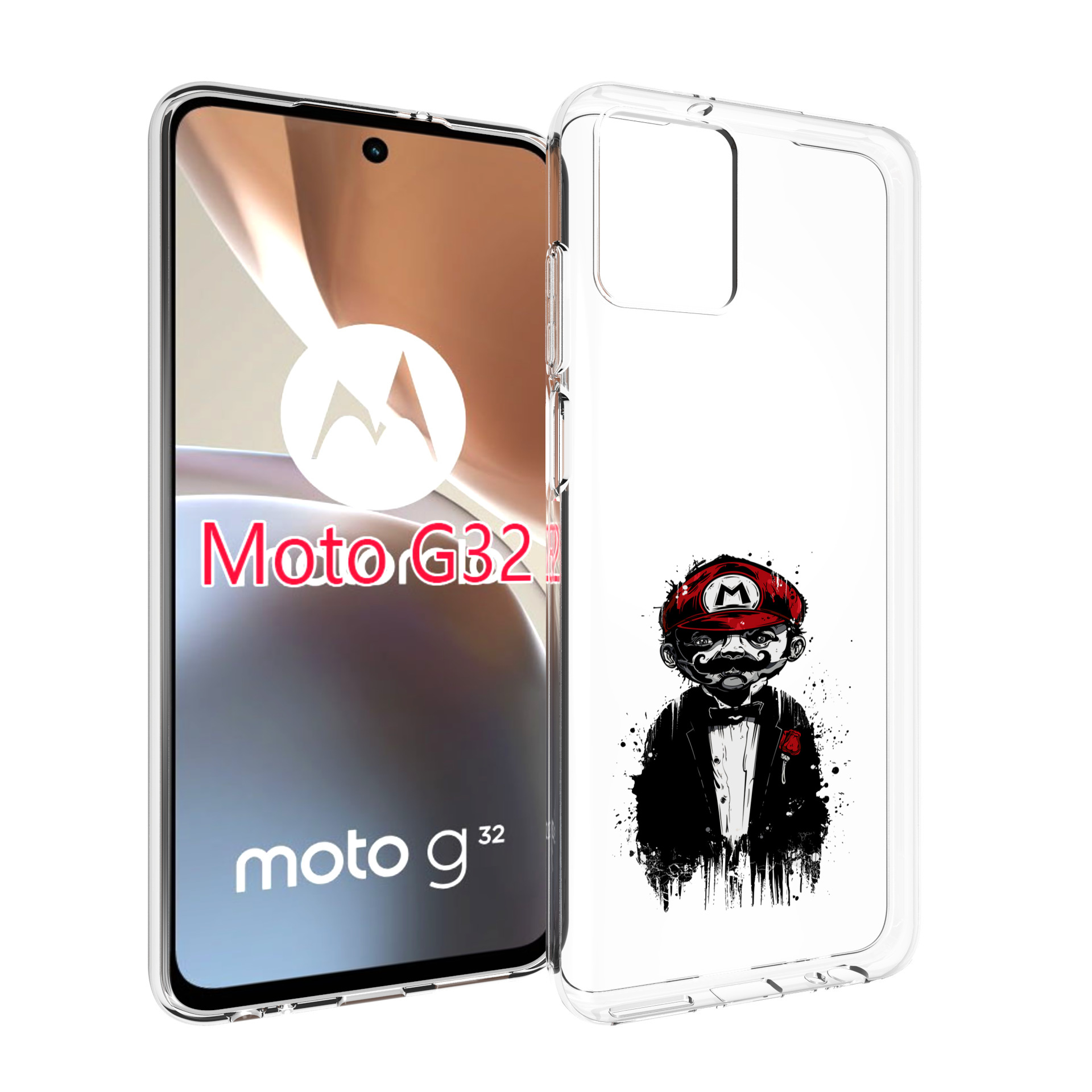 

Чехол MyPads марио для Motorola Moto G32, Прозрачный, Tocco