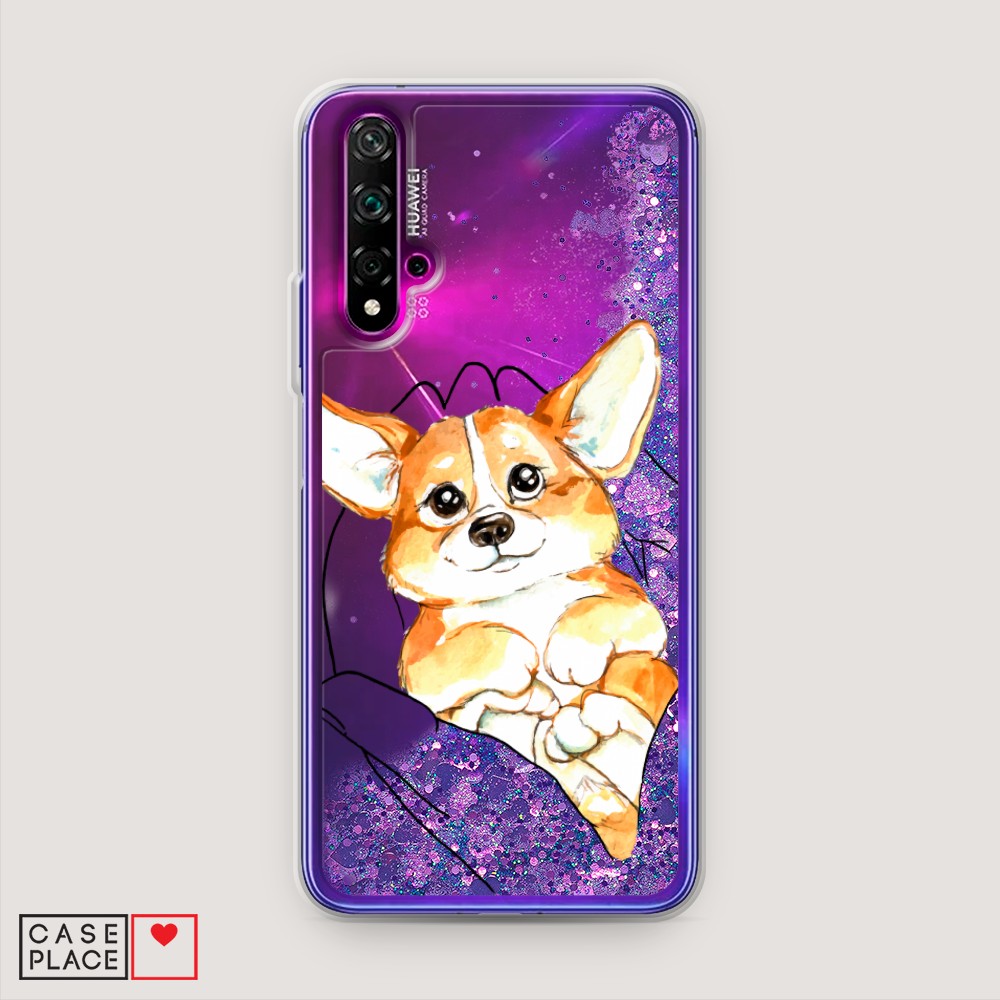 

Чехол Awog на Honor 20/Huawei Nova 5T "Корги в ладошках", Разноцветный, 610592-1