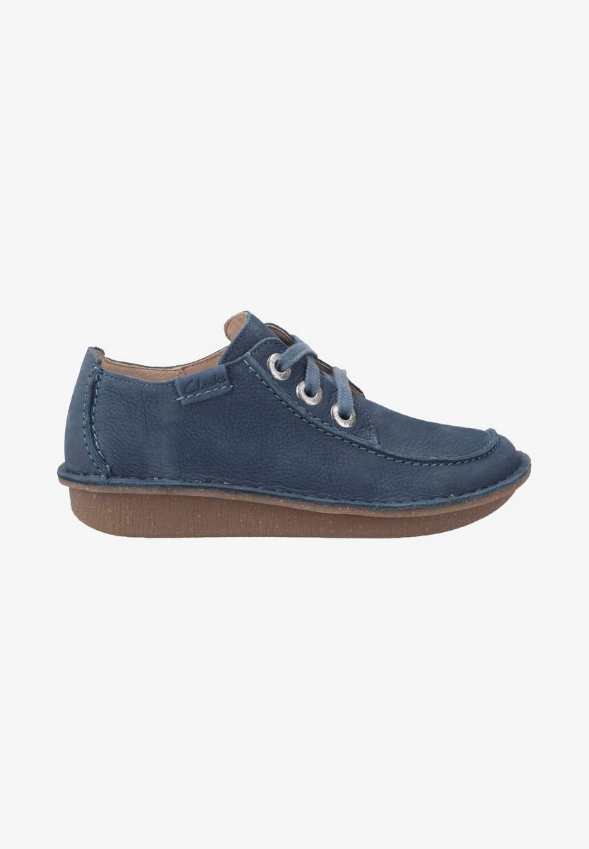 

Полуботинки женские Clarks CL611E03J синие 37.5 EU, Синий, CL611E03J