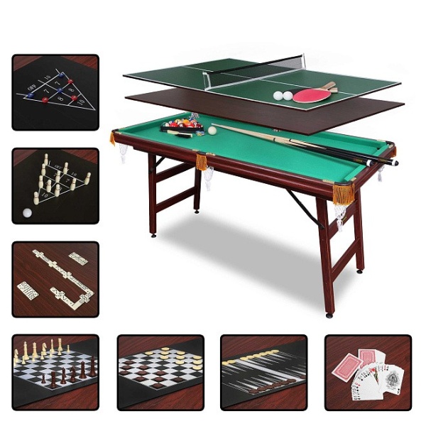 

FORTUNA BILLIARD EQUIPMENT Бильярдный стол Fortuna Пул 5фт 9 в 1 с комплектом аксессуаров