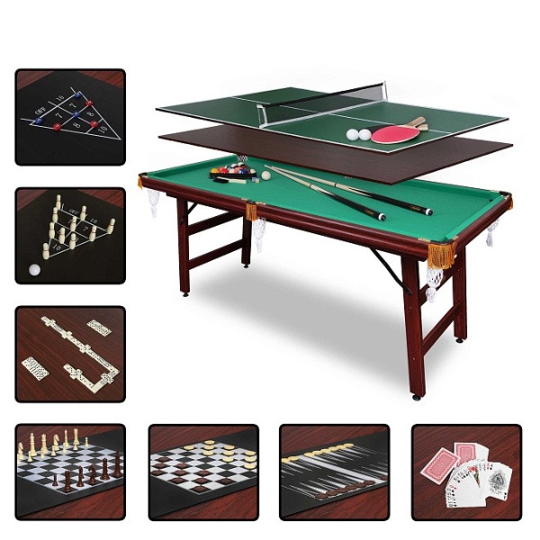 

FORTUNA BILLIARD EQUIPMENT Бильярдный стол Fortuna Пул 6фт 9 в 1 с комплектом аксессуаров