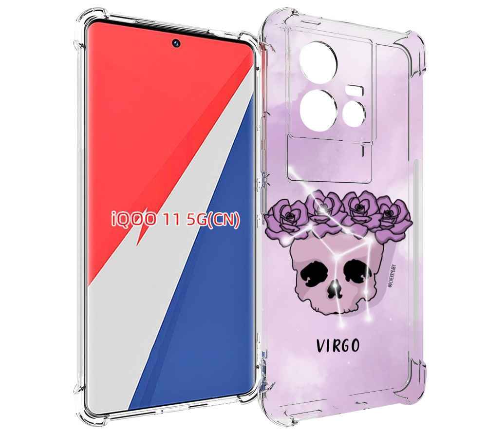 

Чехол MyPads знак зодиака дева 2 для Vivo iQOO 11, Прозрачный, Tocco