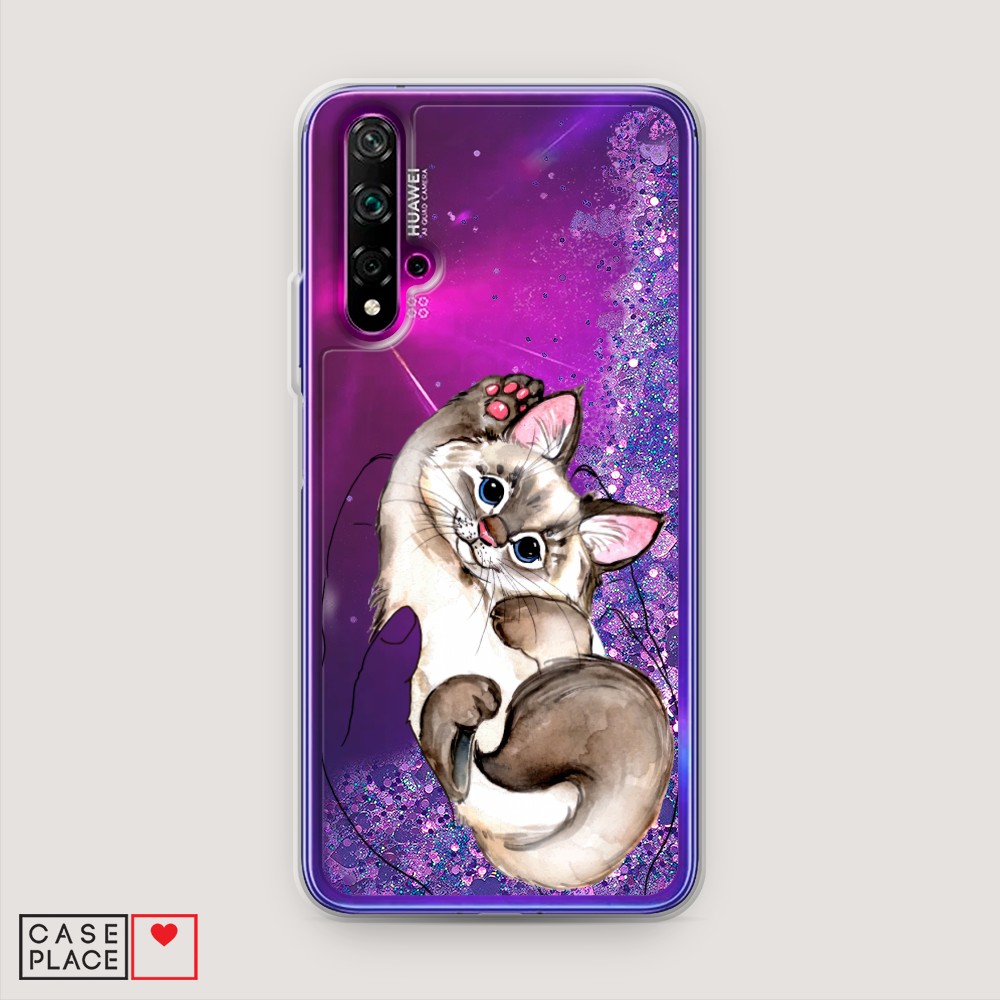 

Чехол Awog на Honor 20/Huawei Nova 5T "Котенок в ладошках", Разноцветный, 610592-1