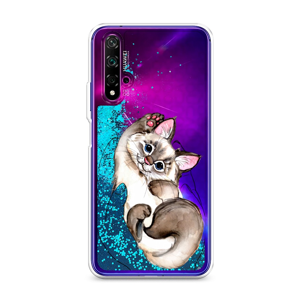 

Чехол Awog на Honor 20/Huawei Nova 5T "Котенок в ладошках", Разноцветный, 610593-1