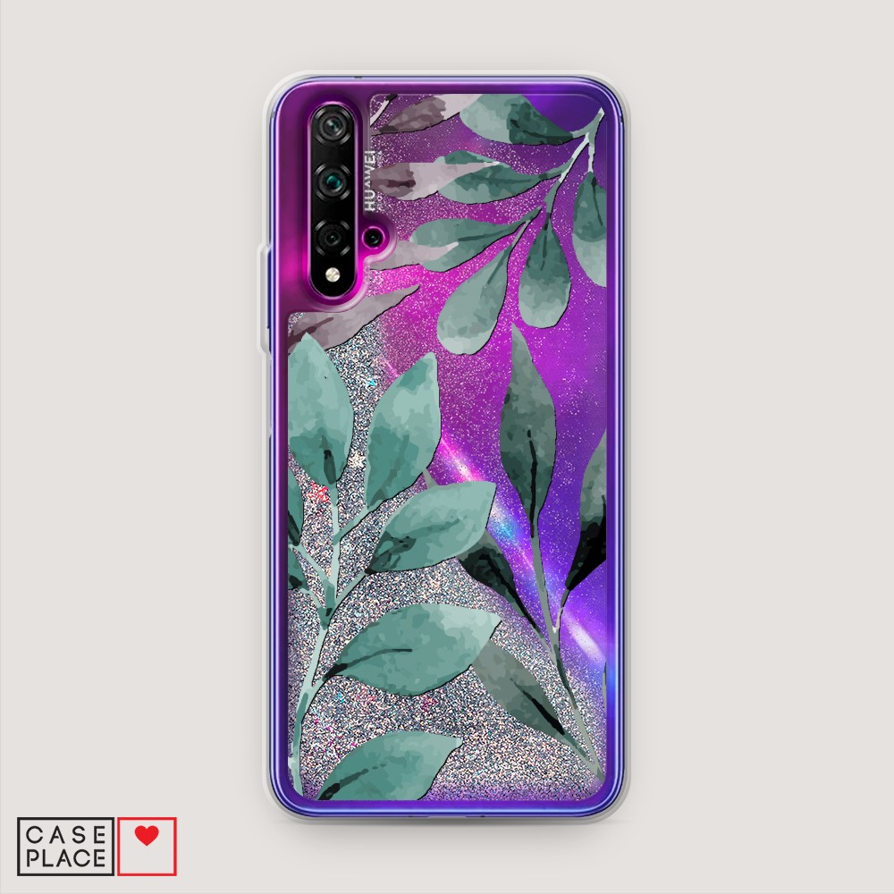 

Чехол Awog на Honor 20/Huawei Nova 5T "Листы цветов", Разноцветный, 610591-1
