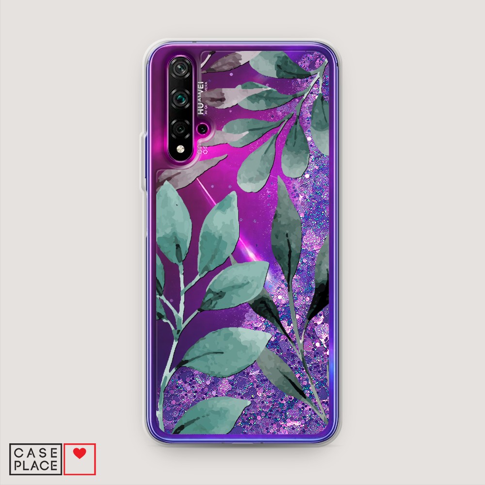 

Чехол Awog на Honor 20/Huawei Nova 5T "Листы цветов", Разноцветный, 610592-1