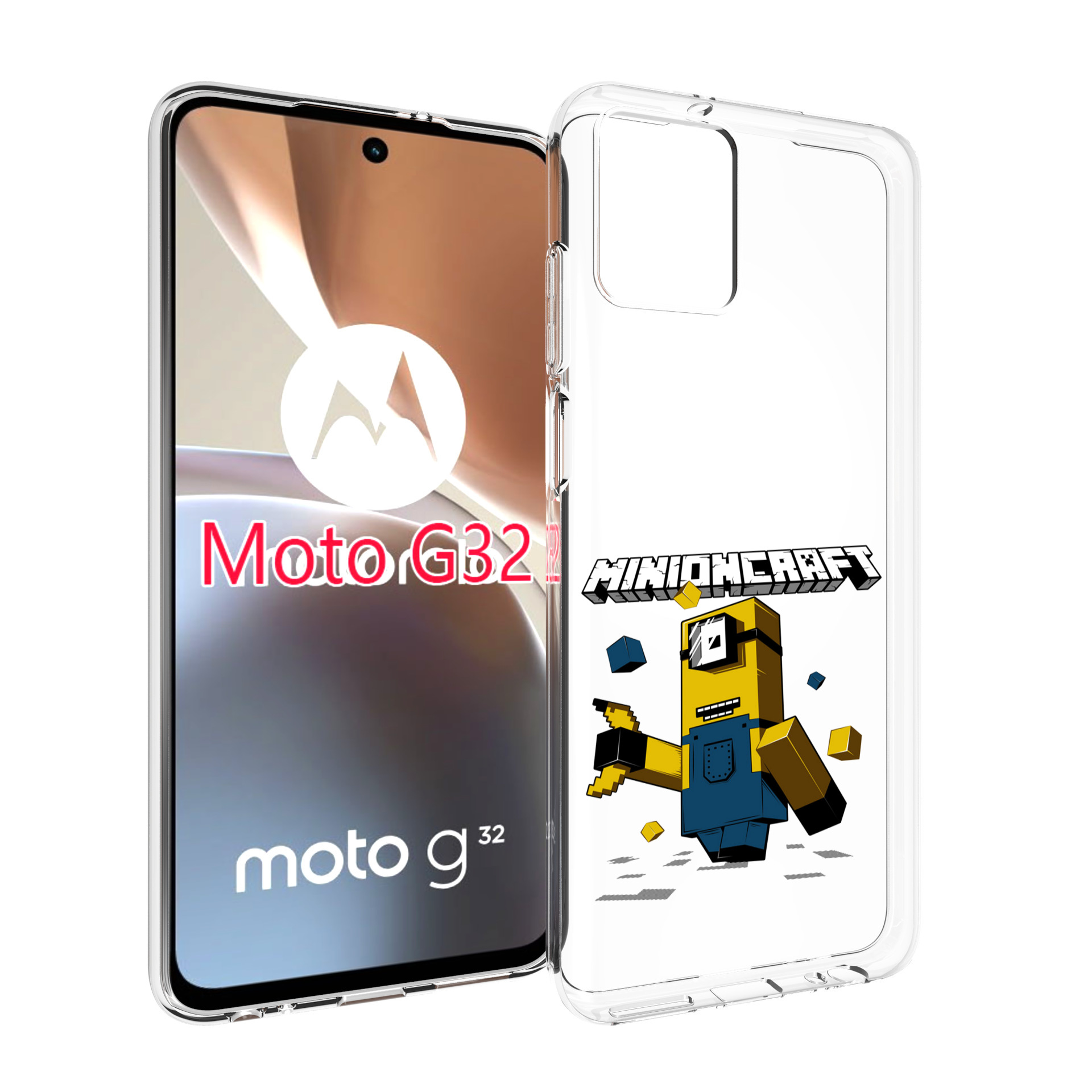 

Чехол MyPads миньон для Motorola Moto G32, Прозрачный, Tocco