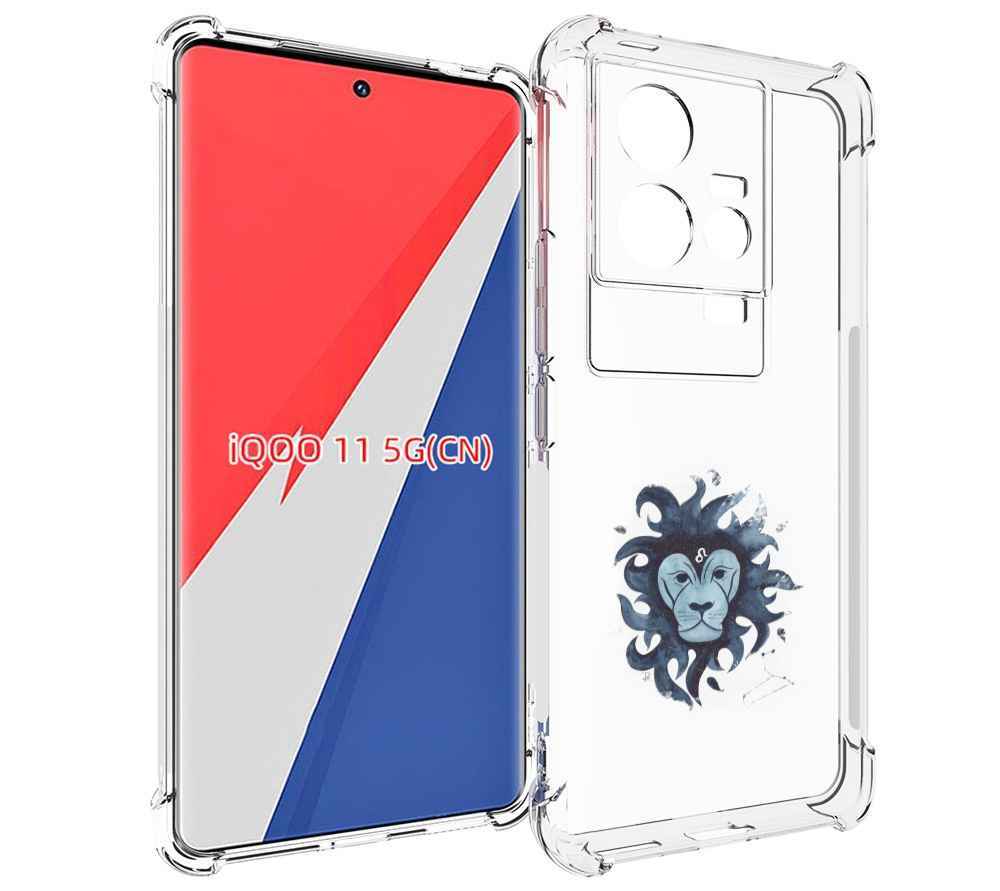 

Чехол MyPads знак зодиака лев 5 для Vivo iQOO 11, Прозрачный, Tocco