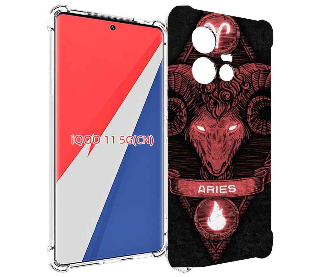 

Чехол MyPads знак зодиака овен 6 для Vivo iQOO 11, Прозрачный, Tocco