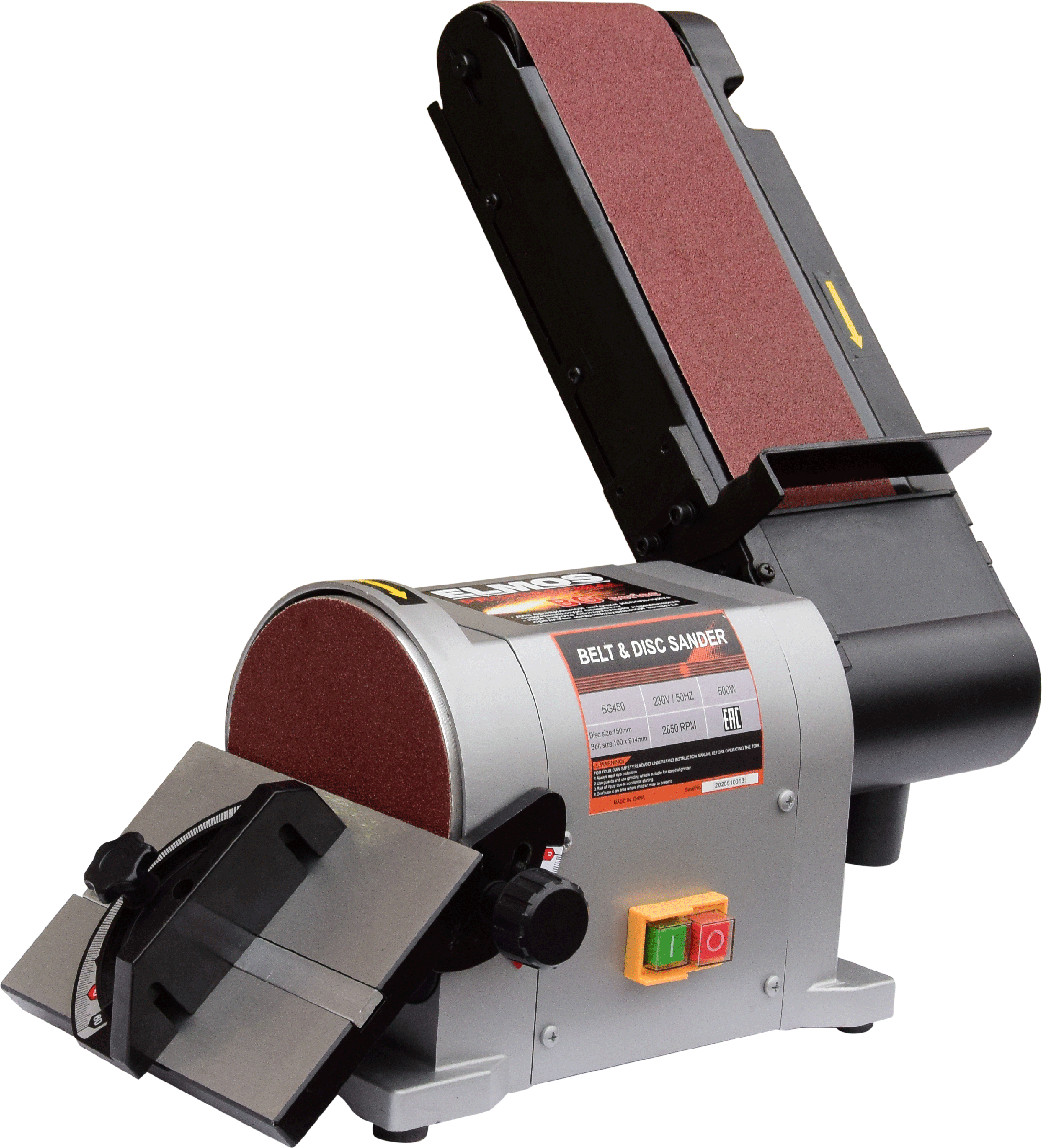 

Шлифстанок тарельчато-ленточный Elmos BG 450 e70 434 500Вт, BG 450