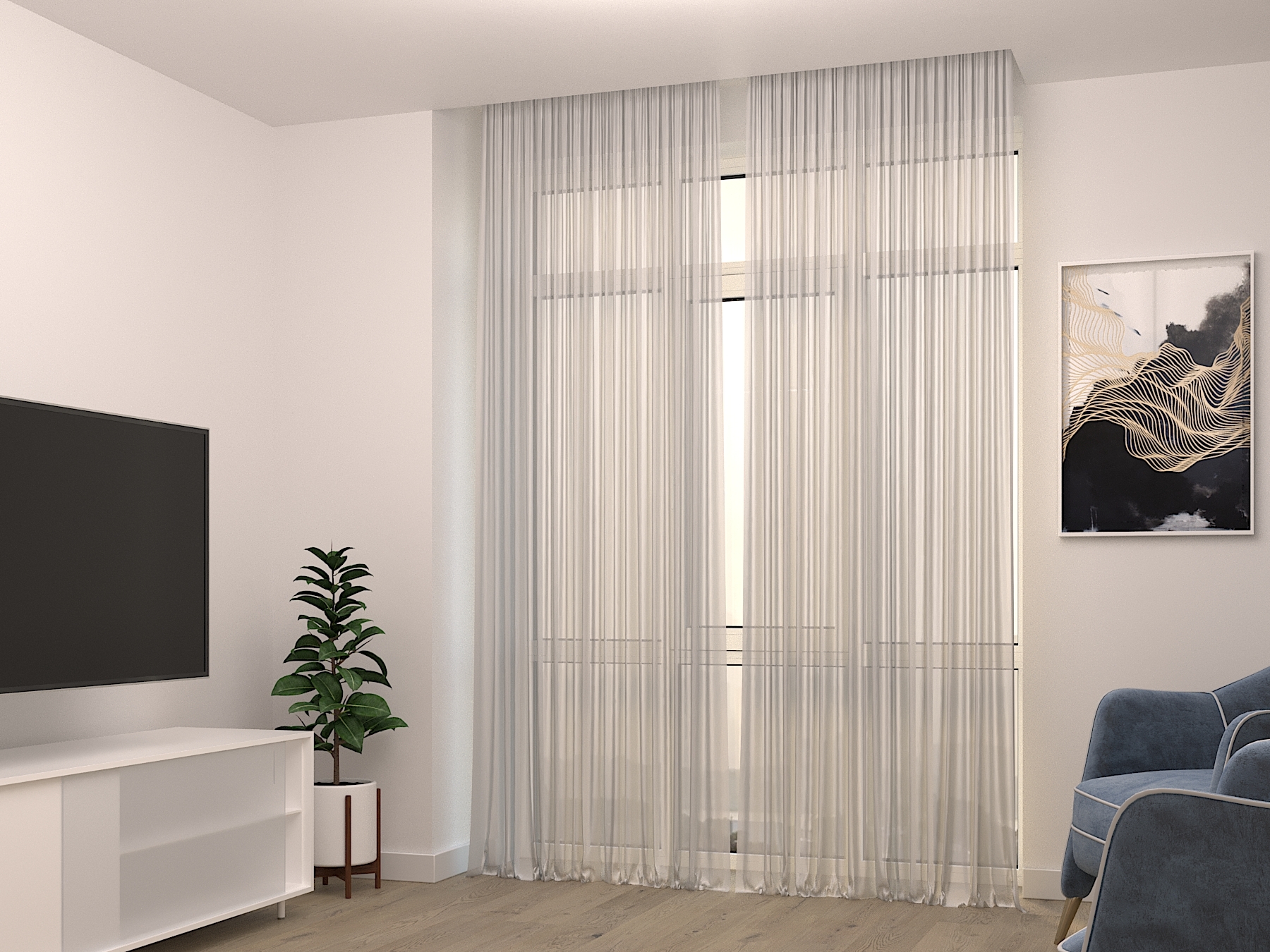 

Тюль Французский Кристаллон лен Tex Valley, ширина 200, высота 280 см, 2 шт., Белый, Французский Кристаллон