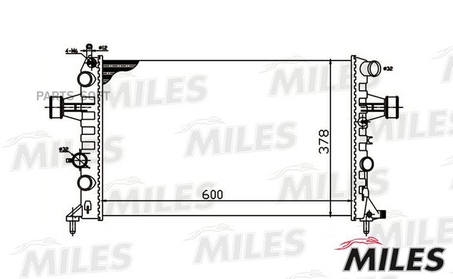 

Радиатор Opel Astra G 1.4-2.2 98-06 Miles арт. acrm080