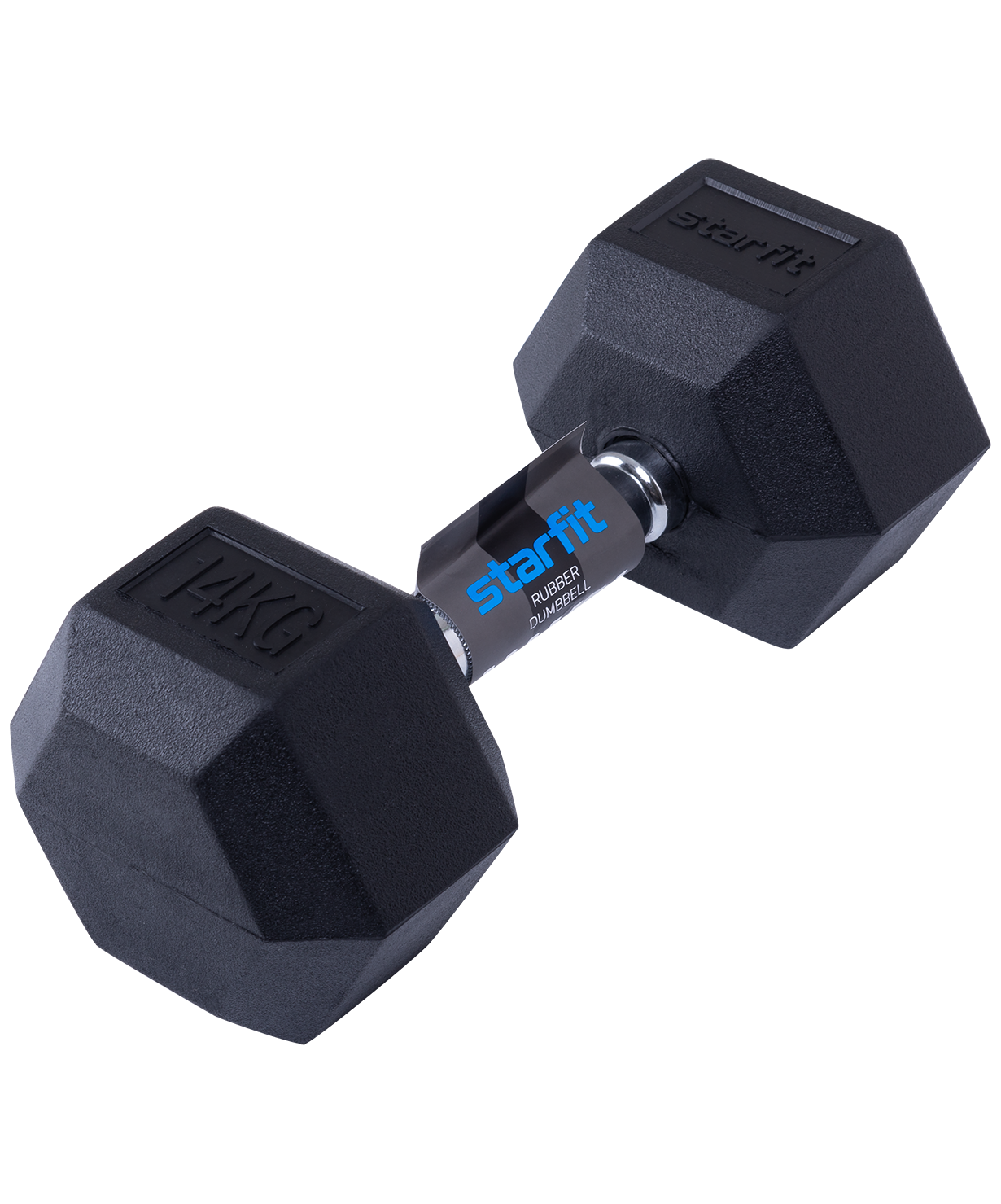 

Неразборная гантель обрезиненная StarFit DB-301 1 x 14 кг, черный, DB-301