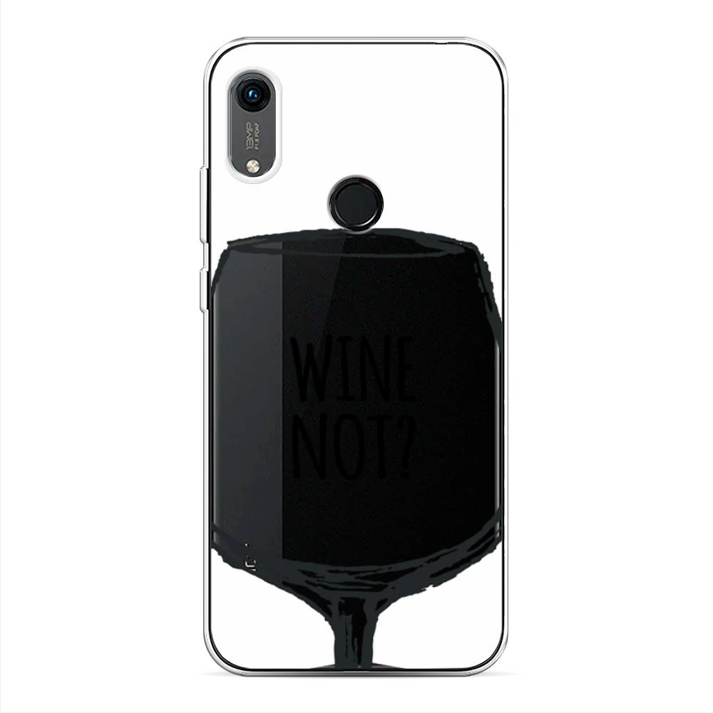 

Чехол на Huawei Y6 2019 "Wine not white", Белый, 611550-6