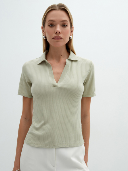 

Футболка женская ZARINA 2264519419-19 зеленая XL, 2264519419