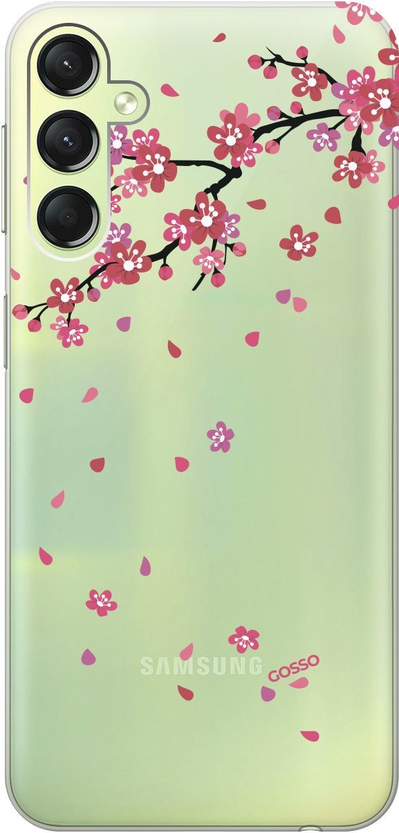 

Силиконовый чехол на Samsung Galaxy A24 с 3D принтом "Sakura" прозрачный, Прозрачный;коричневый, 159520