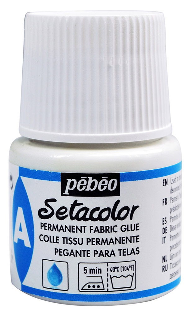 Клей перманентный для ткани Pebeo Setacolor, 45 мл