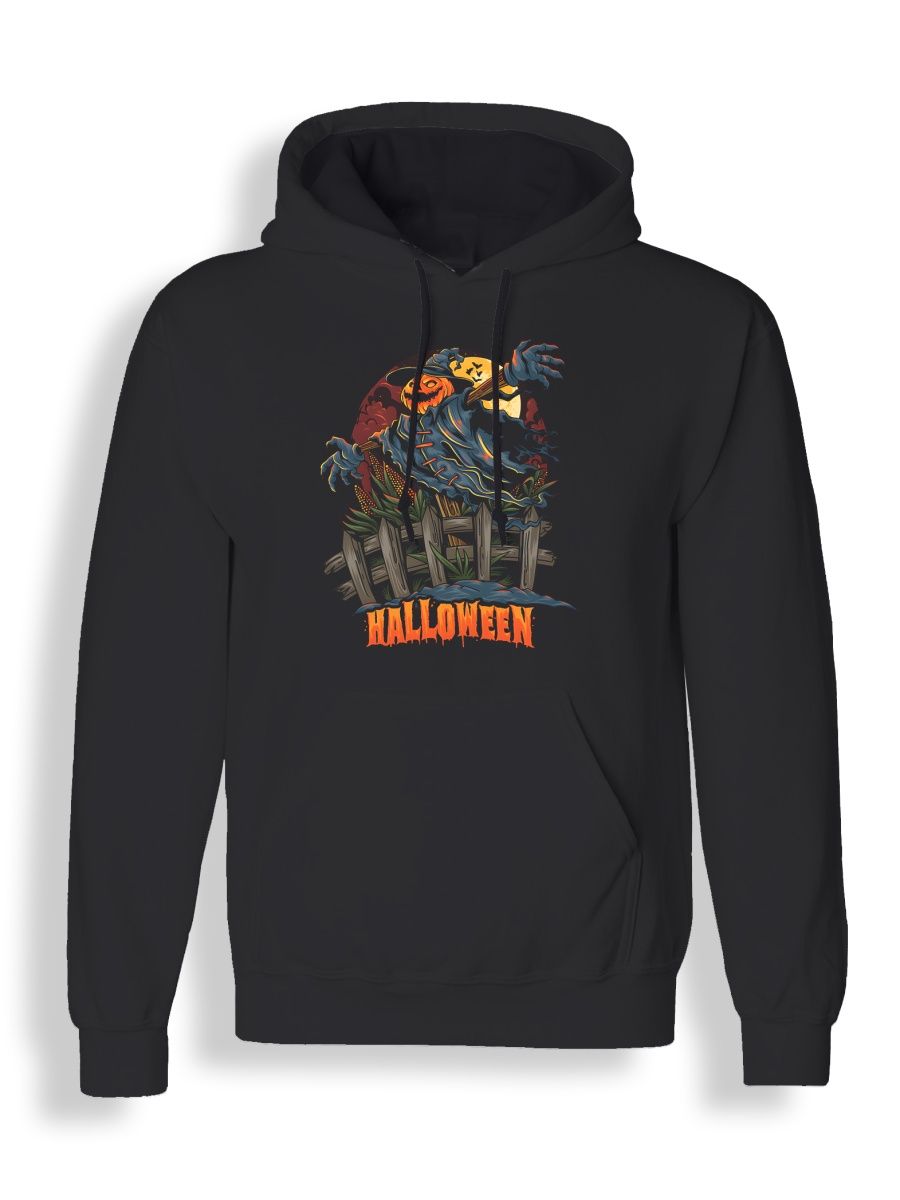 Худи унисекс СувенирShop Хеллоуин/Halloween/Тыква/Зомби 6 черное 2XL