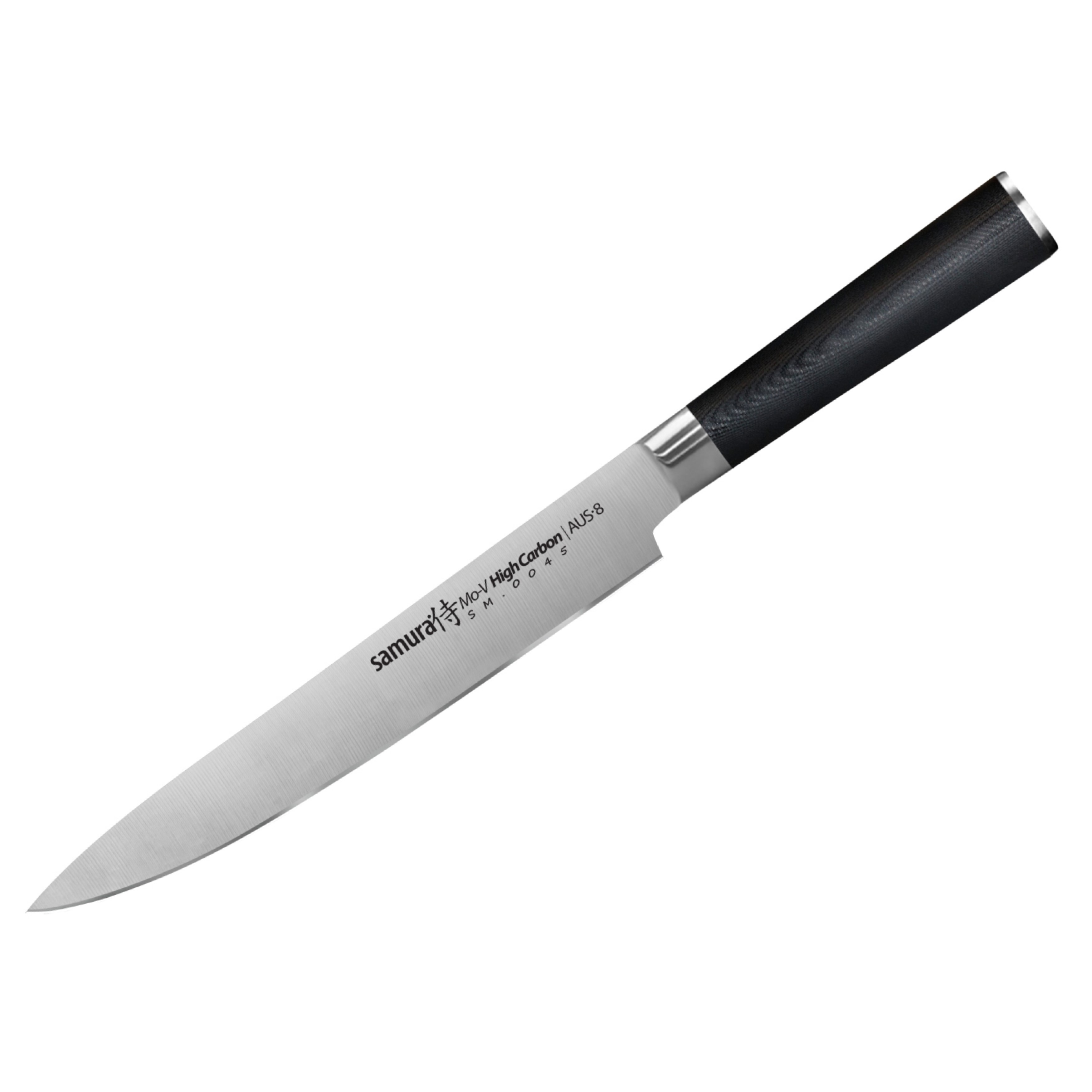 фото Нож кухонный поварской samura mo-v слайсер для нарезки профессиональный sm-0045/g-10