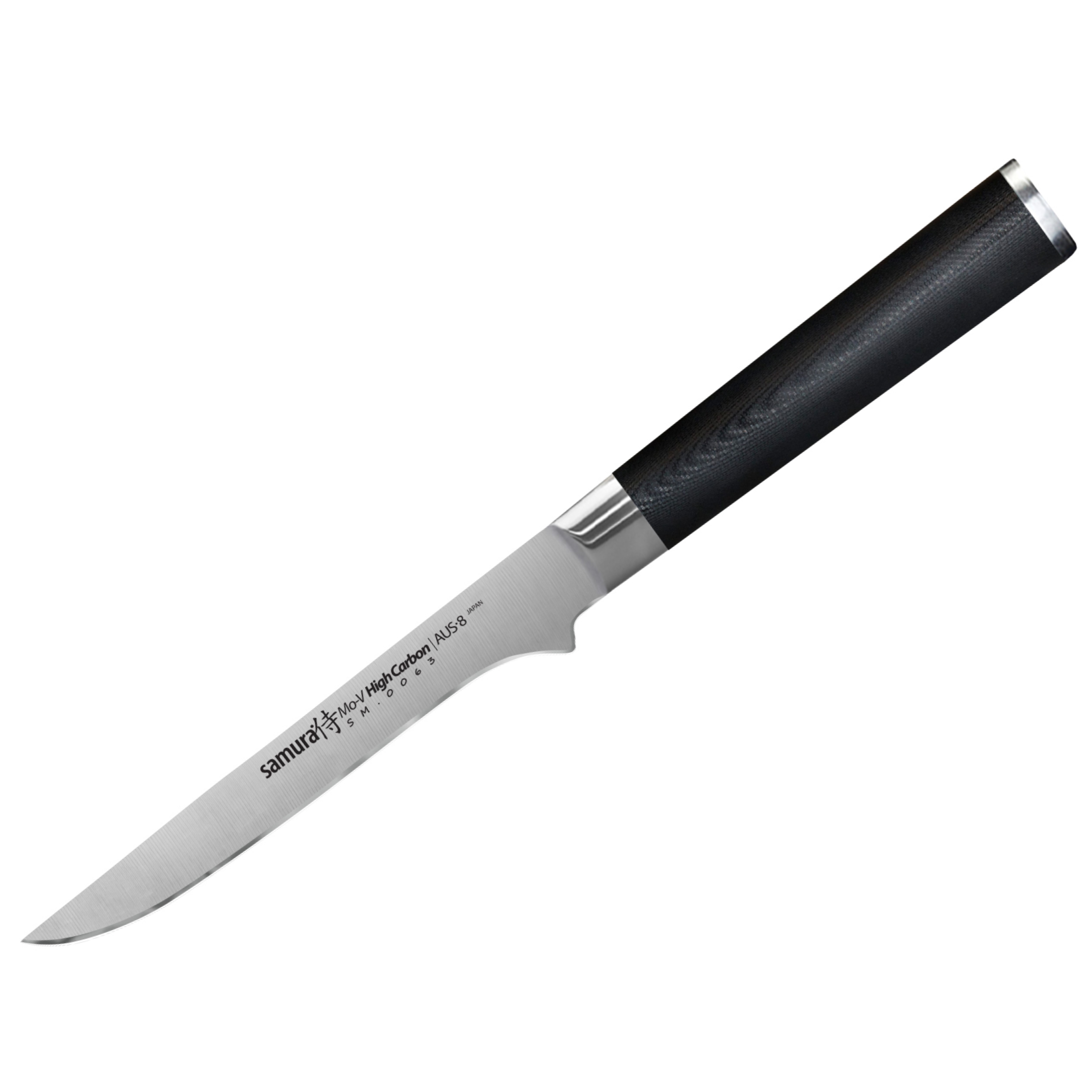 Нож кухонный поварской Samura Mo-V обвалочный для мяса рыбы профессиональный SM-0063/G-10