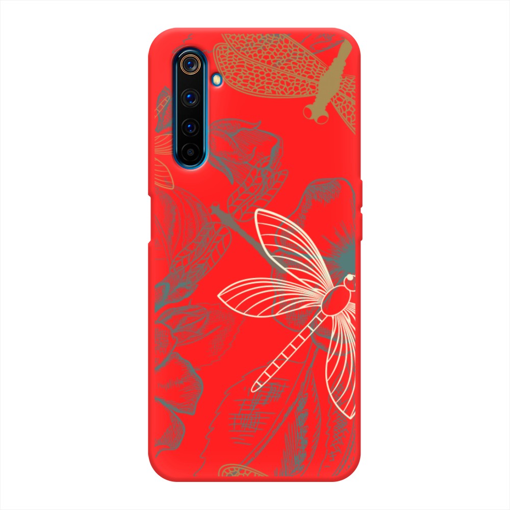 

Чехол Awog на Realme 6 Pro "Тени стрекоз", Разноцветный, 252853-1