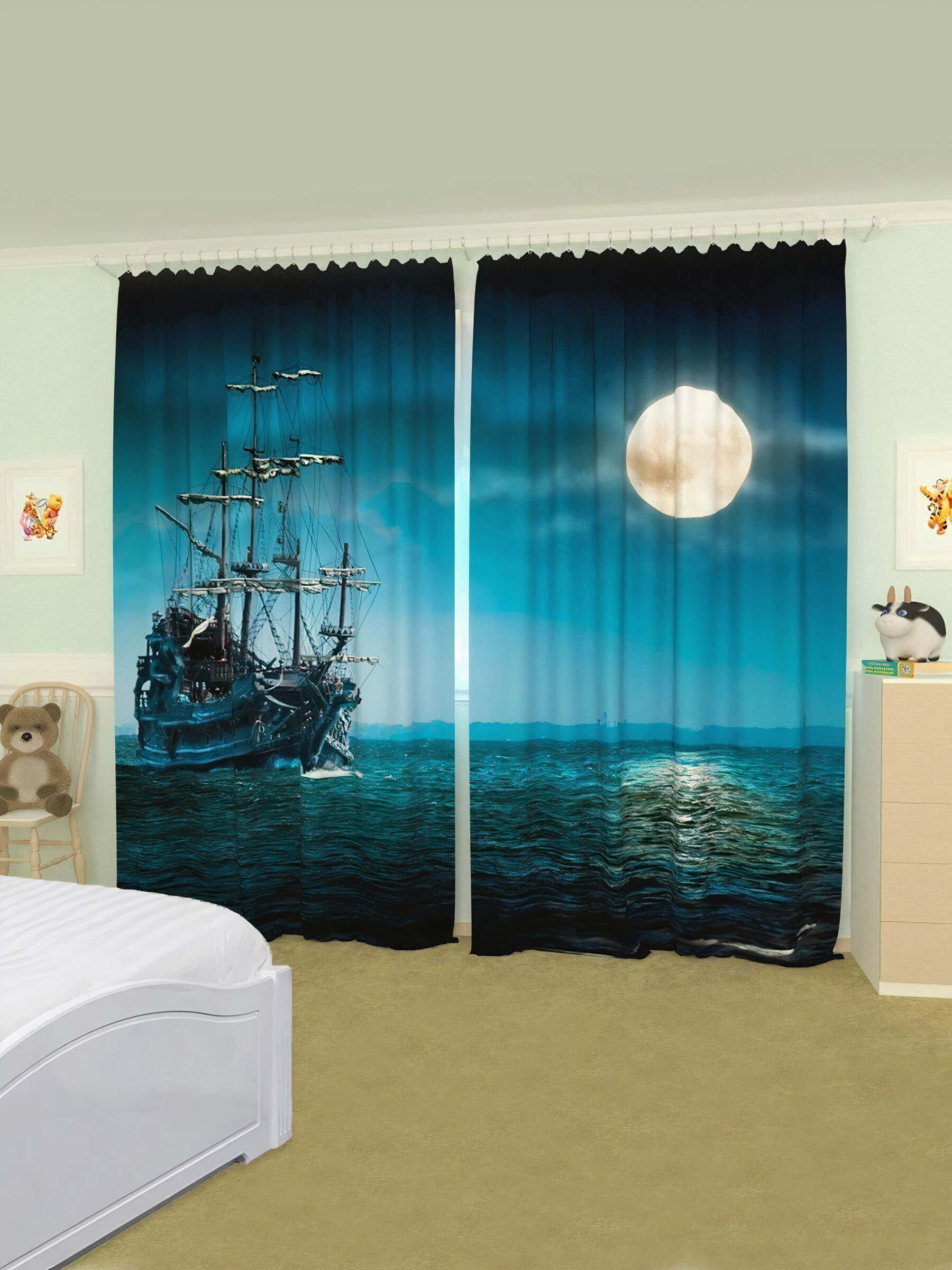 

Фотошторы Fresh Art из ткани габардин 150-260 см 2 шт 3D шторы