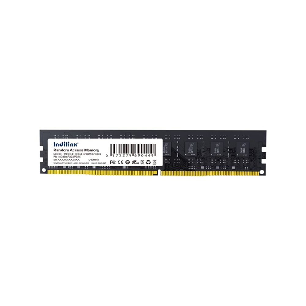 

Оперативная память Indilinx IND-ID4P32SP08X DDR4 1x8Gb 3200MHz, IND-ID4P32SP08X