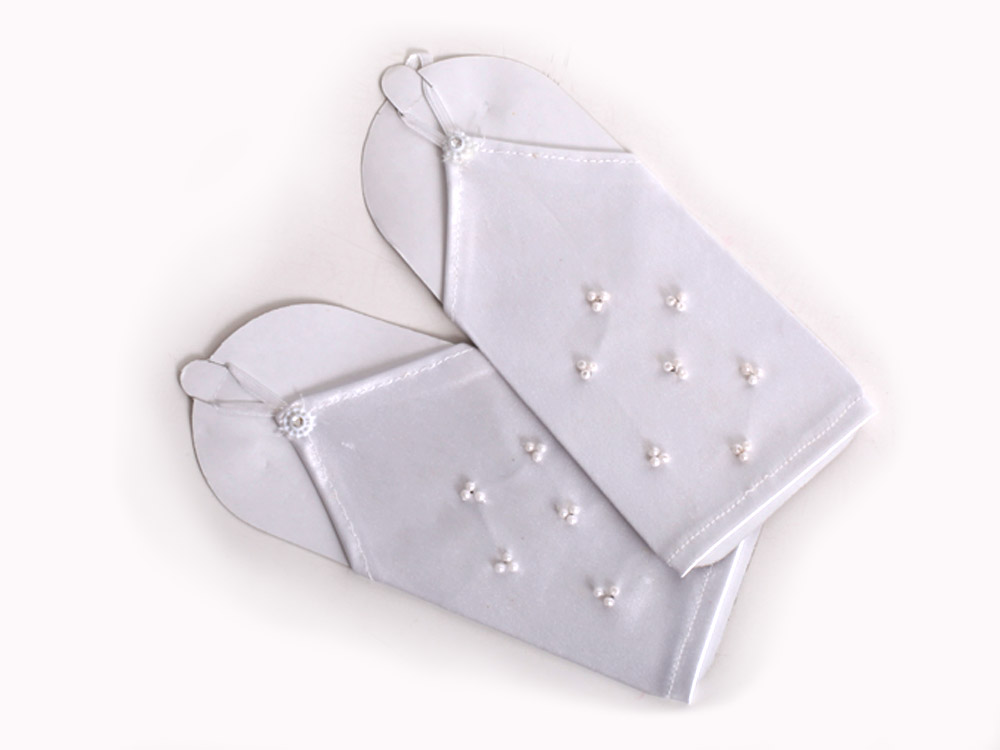 

Перчатки митенки (Цв: Белый )