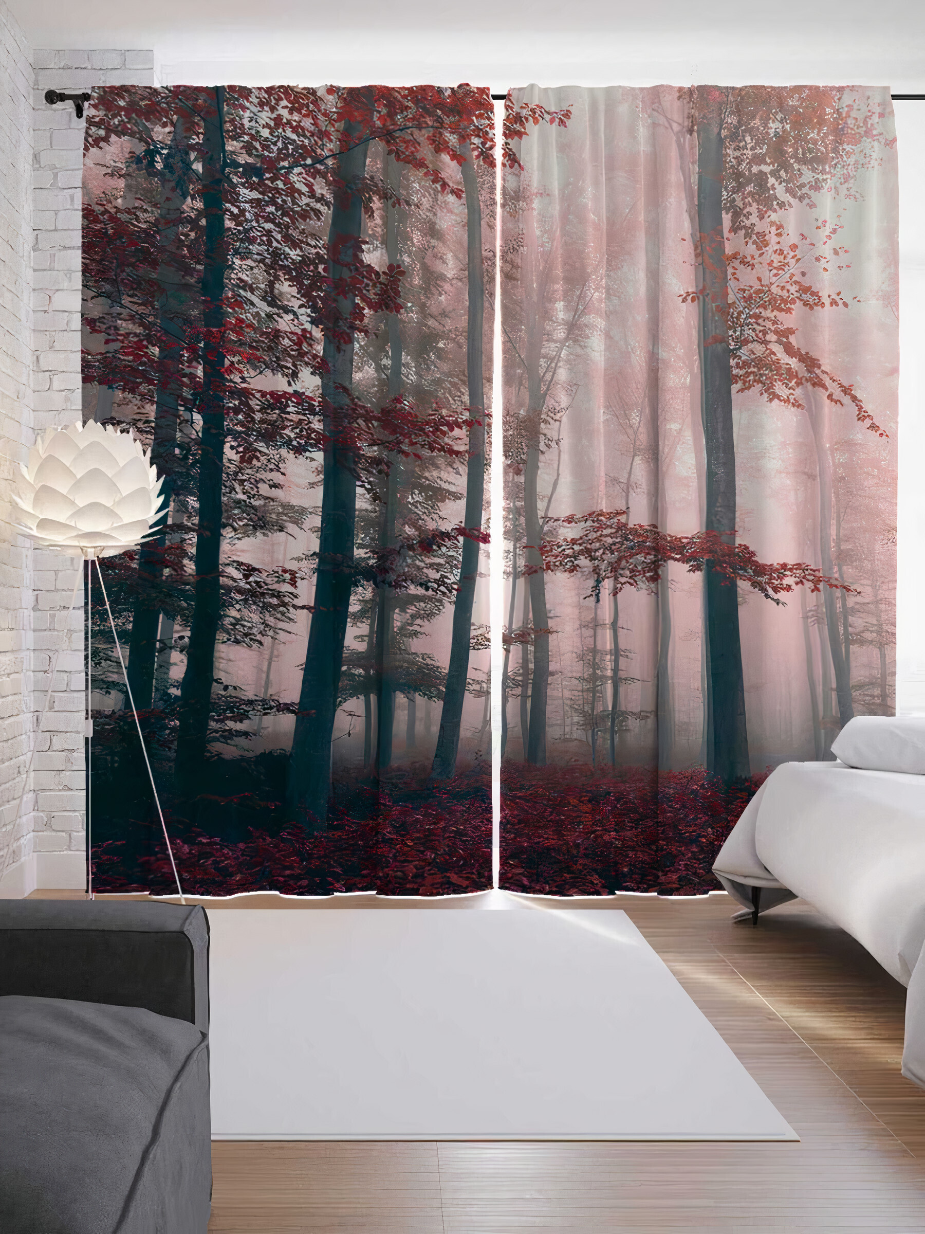 

Фотошторы Fresh Art из ткани габардин 150-260 см 2 шт 3D шторы