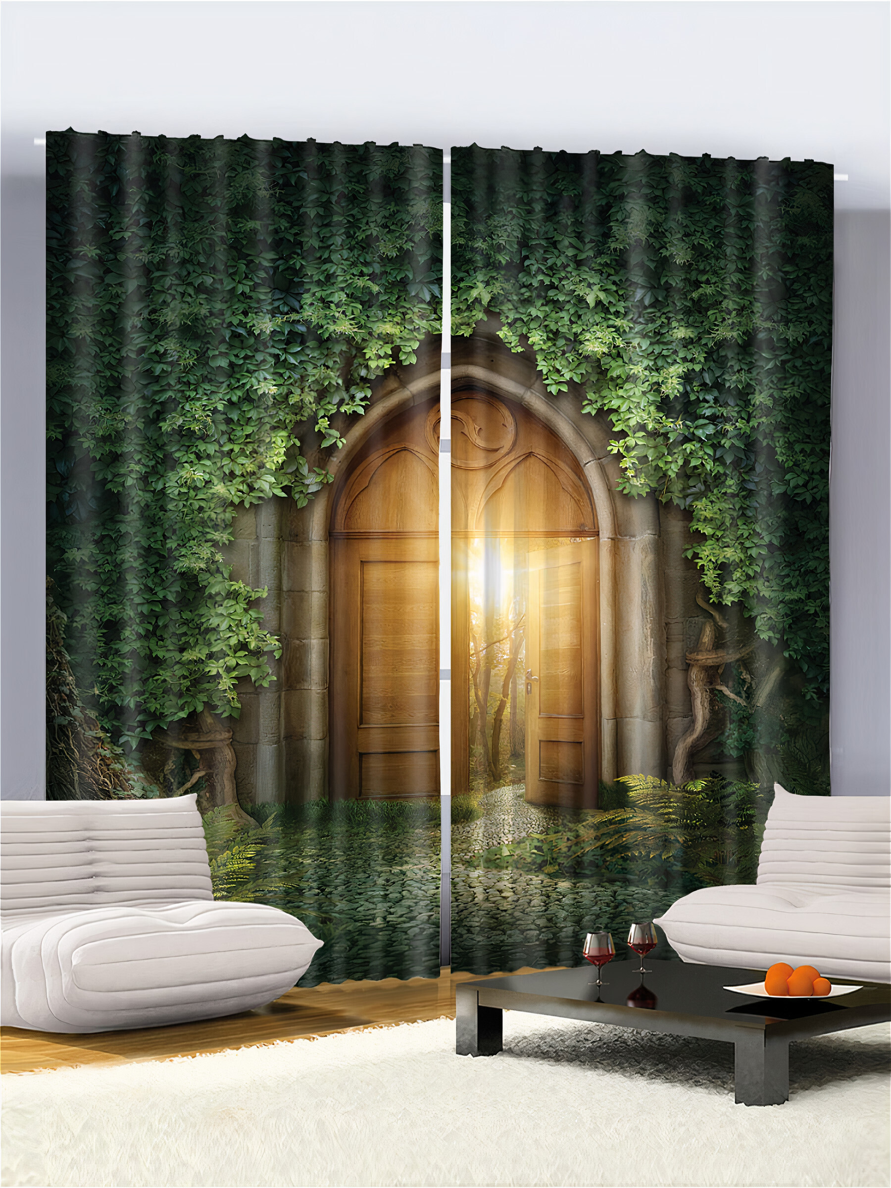 

Фотошторы Fresh Art из ткани габардин 150-260 см 2 шт 3D шторы