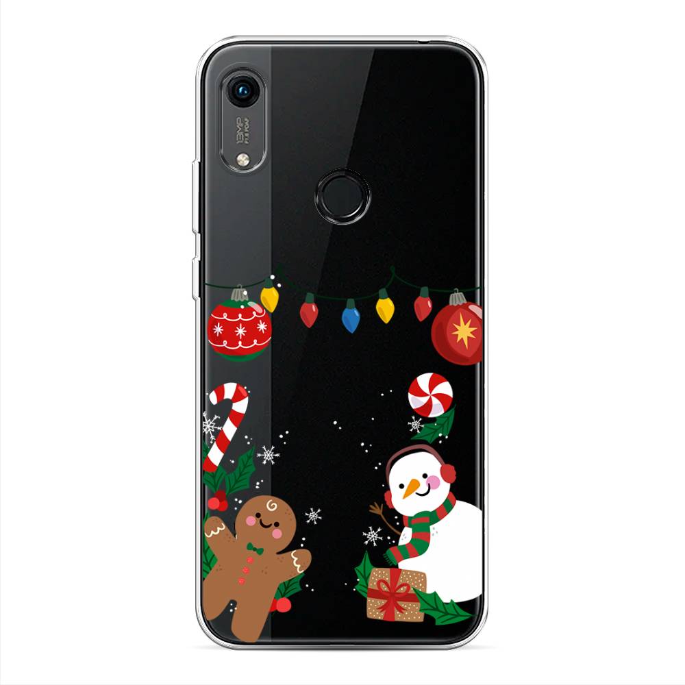 

Чехол на Huawei Y6 2019 "Новогоднее настроение", Коричневый;красный;зеленый, 611550-5