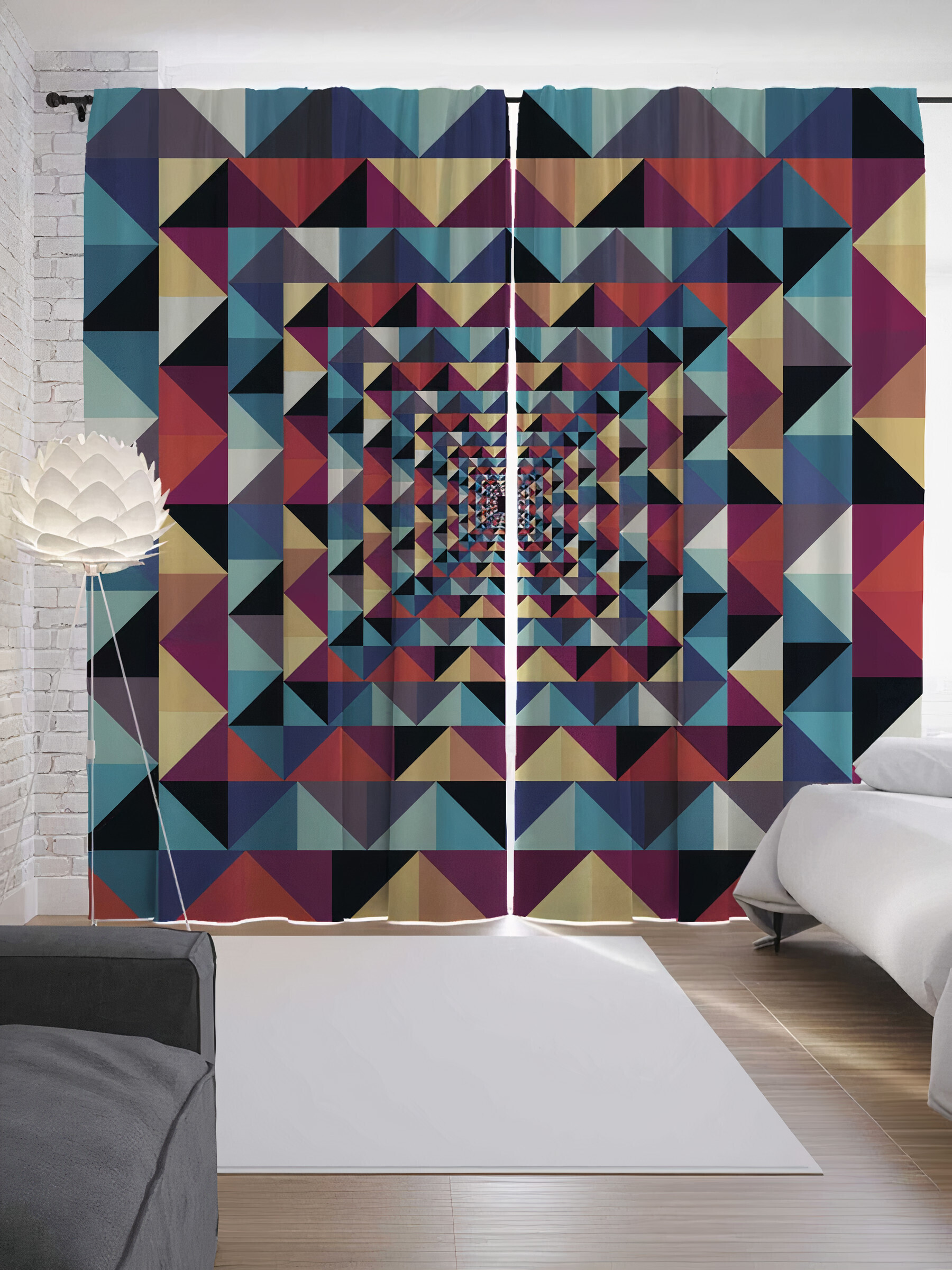 

Фотошторы Fresh Art из ткани габардин 150-260 см 2 шт 3D шторы