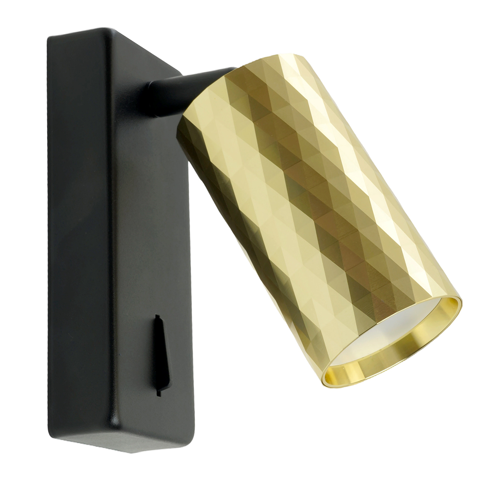 

Светильник Feron ML1880 PRISM 35W, GU10, золото и чёрный , 48671, ML1880