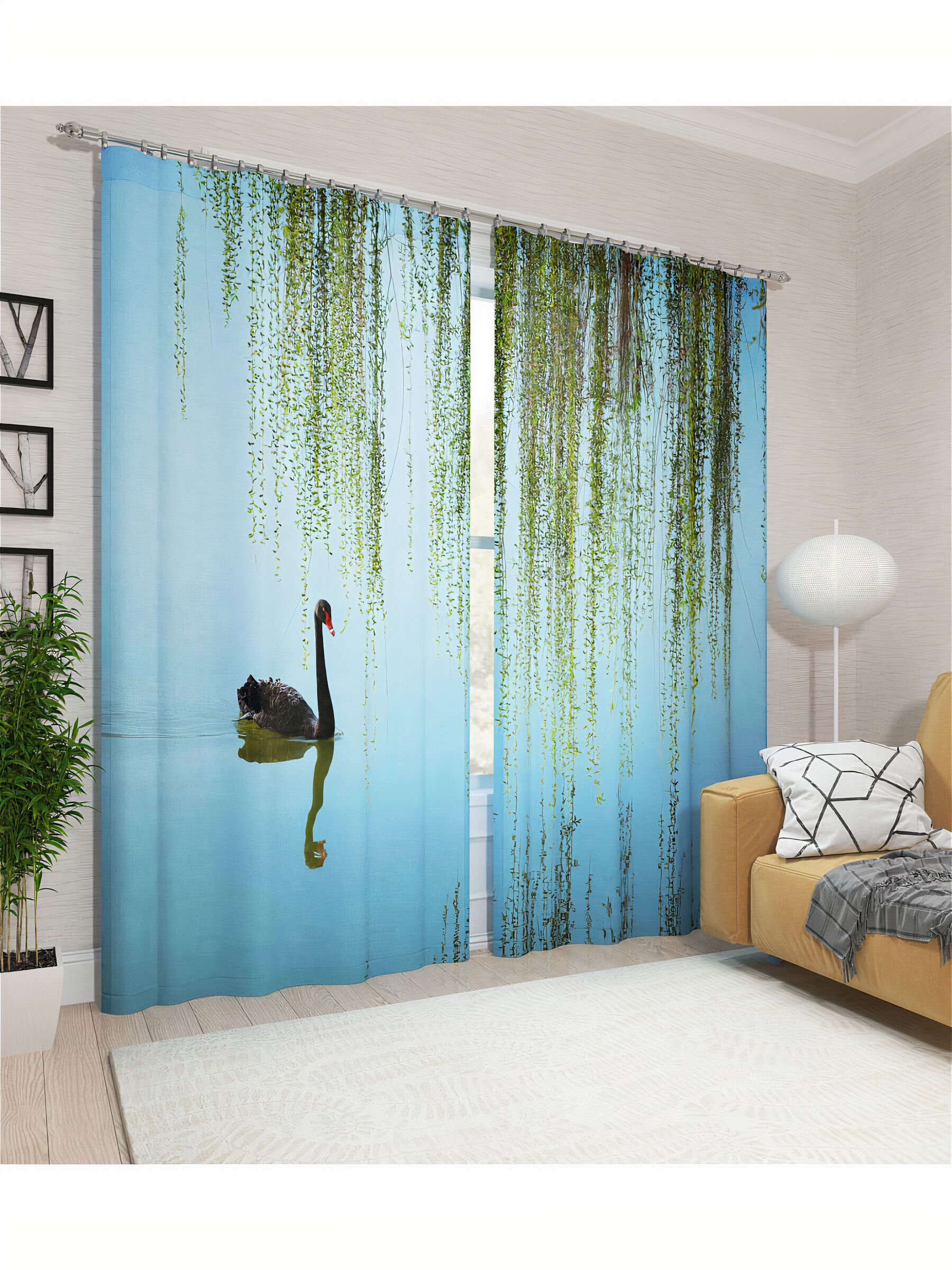 

Фотошторы Fresh Art из ткани габардин 150-260 см 2 шт 3D шторы