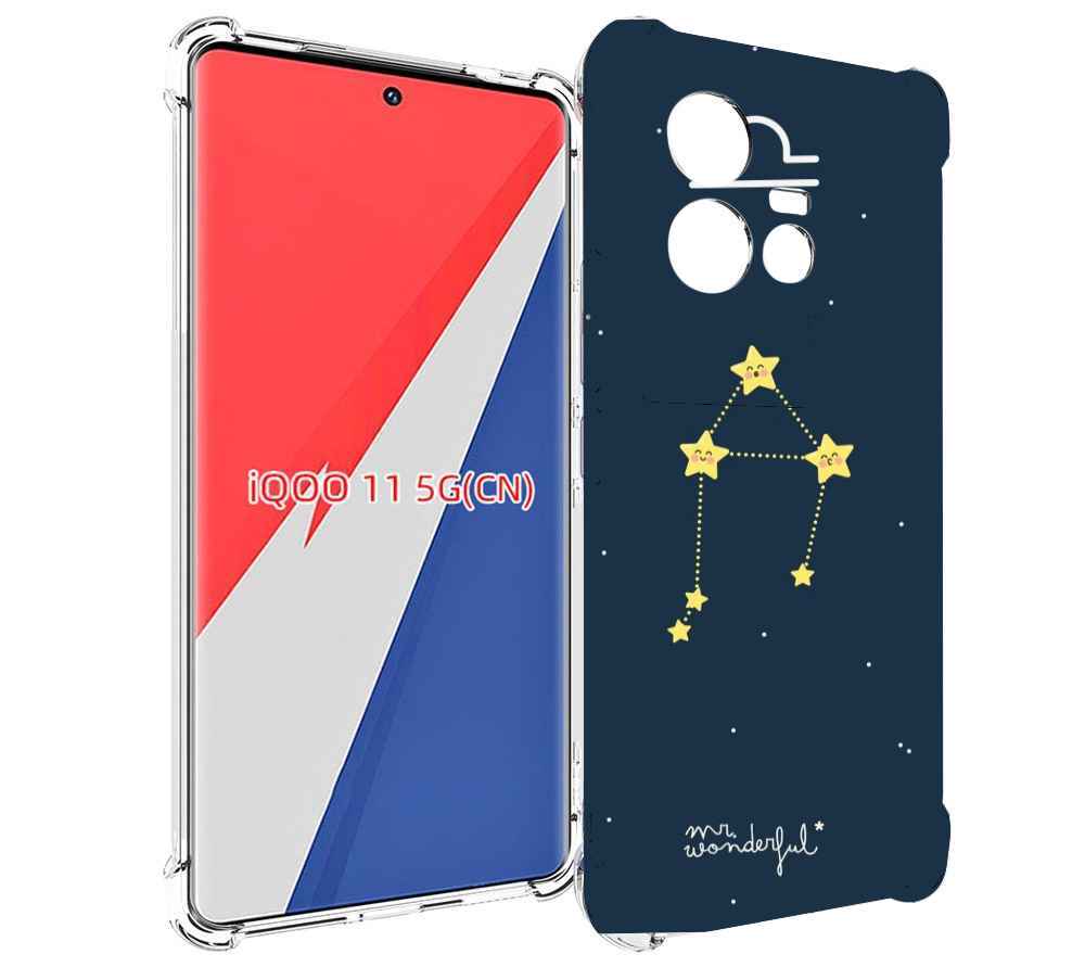 

Чехол MyPads знак-зодиака-весы-1 для Vivo iQOO 11, Прозрачный, Tocco