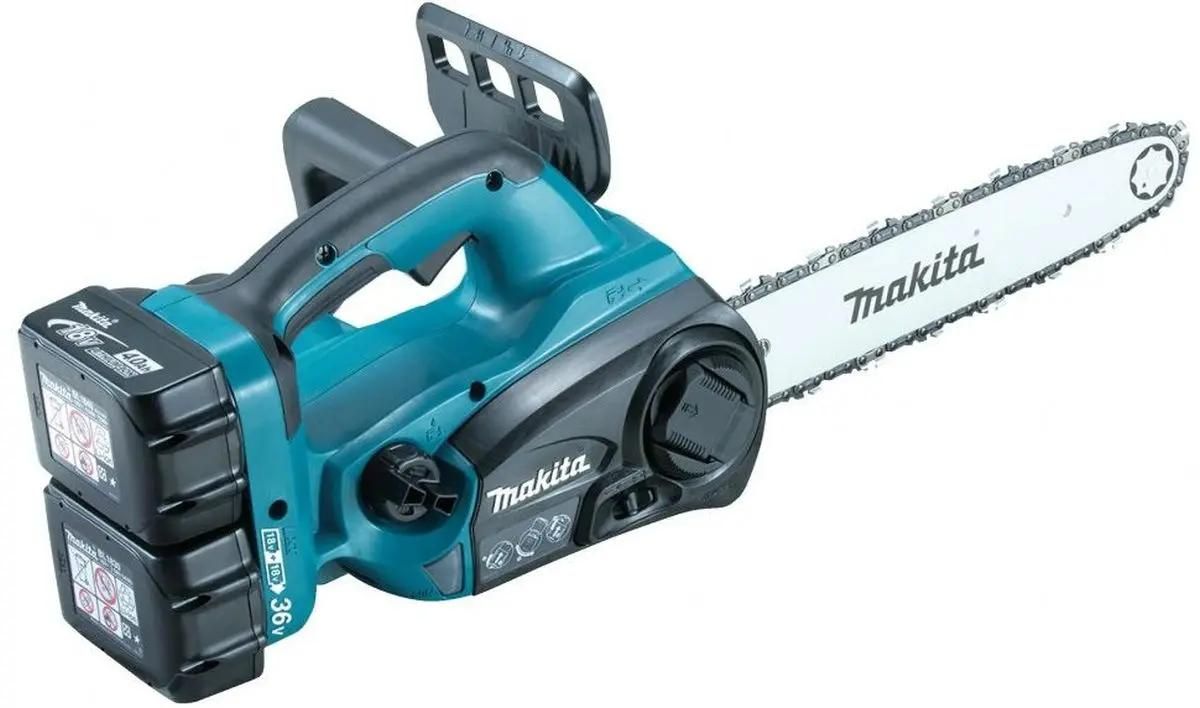 Цепная пила Makita DUC302RF2,  аккумуляторная,  36В,  3Ач,  с двумя аккумуляторами