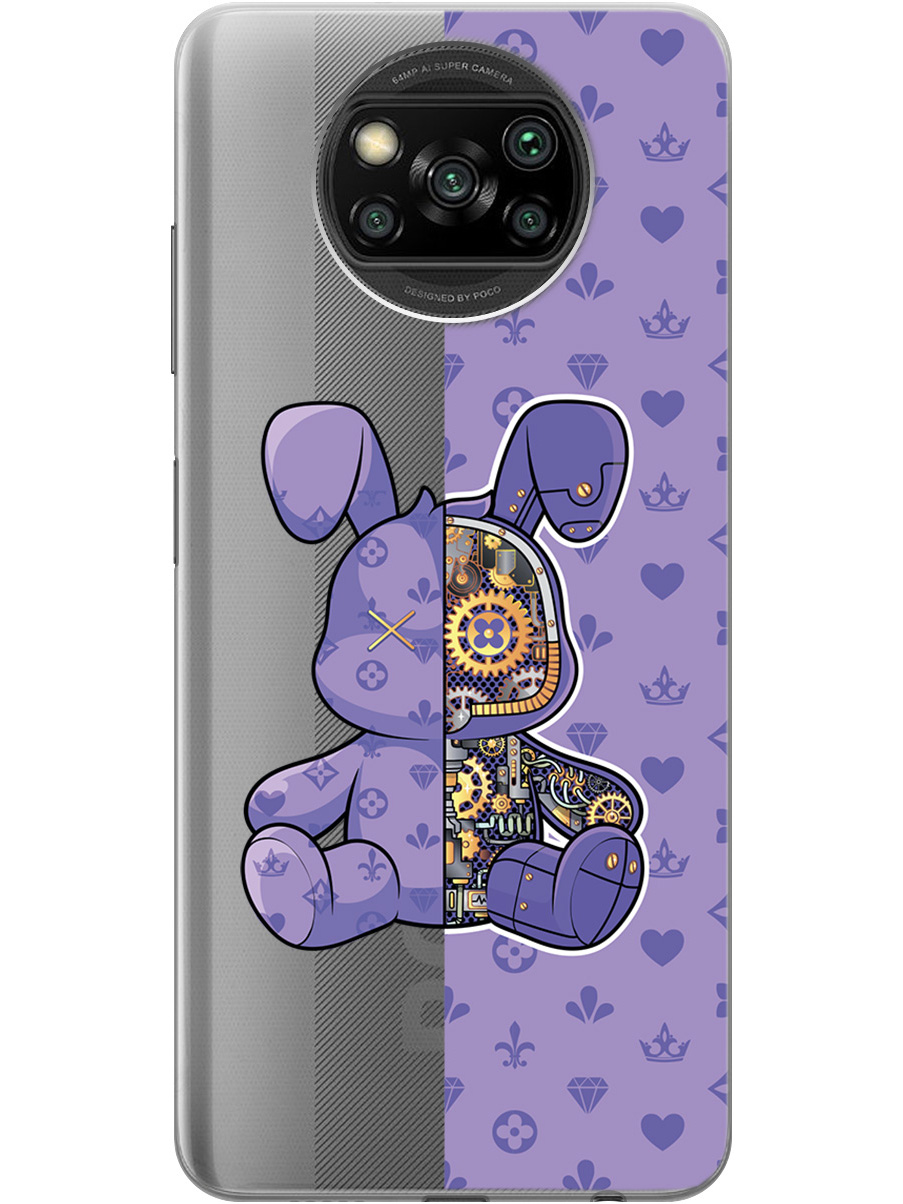 

Силиконовый чехол на Xiaomi Poco X3 / X3 Pro с принтом прозрачный 790527, Фиолетовый;прозрачный, 723602771