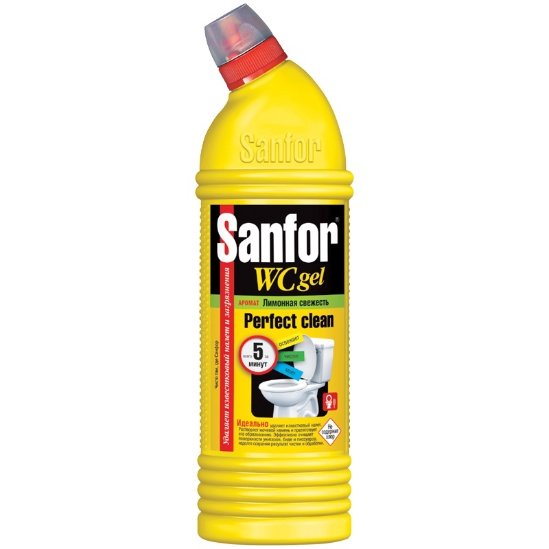 

Sanfor WC gel "Lemon Fresh", гель, 750 мл, WC gel "Lemon Fresh", гель, 750 мл