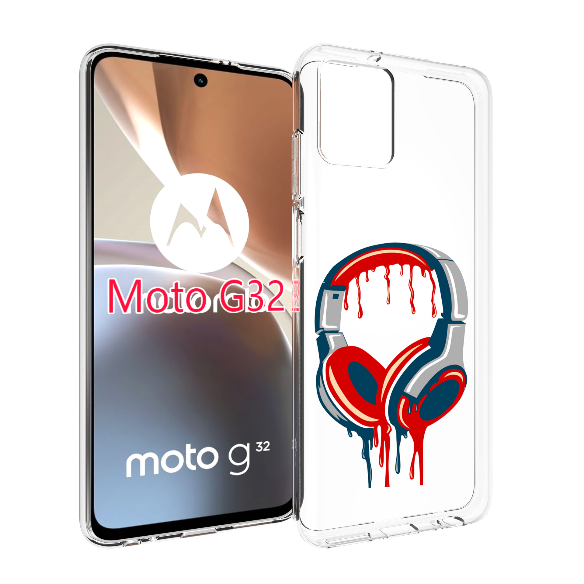 

Чехол MyPads не делай громко для Motorola Moto G32, Прозрачный, Tocco