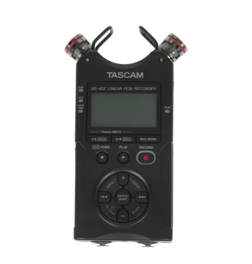 

Цифровой диктофон Tascam DR-40X черный, DR-40X