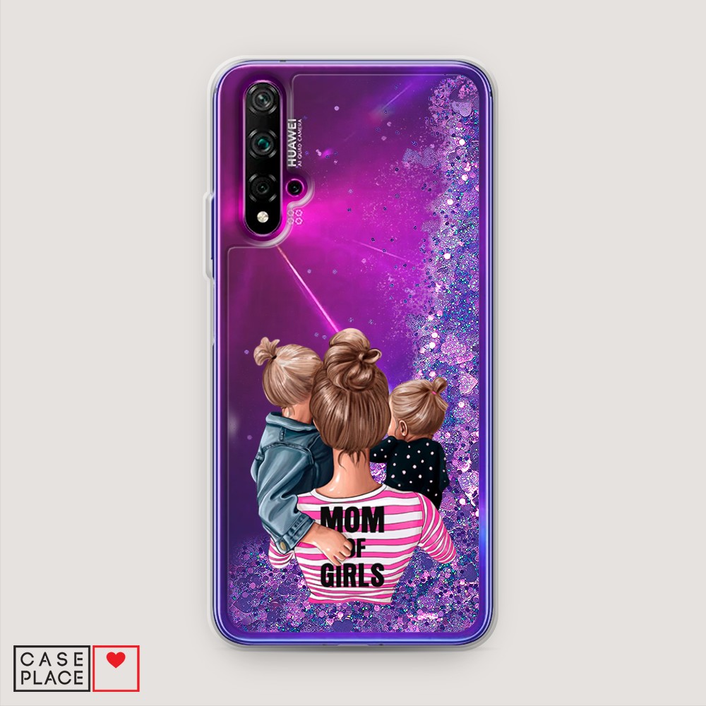 

Чехол Awog на Honor 20/Huawei Nova 5T "Mom of Girls", Разноцветный, 610592-1