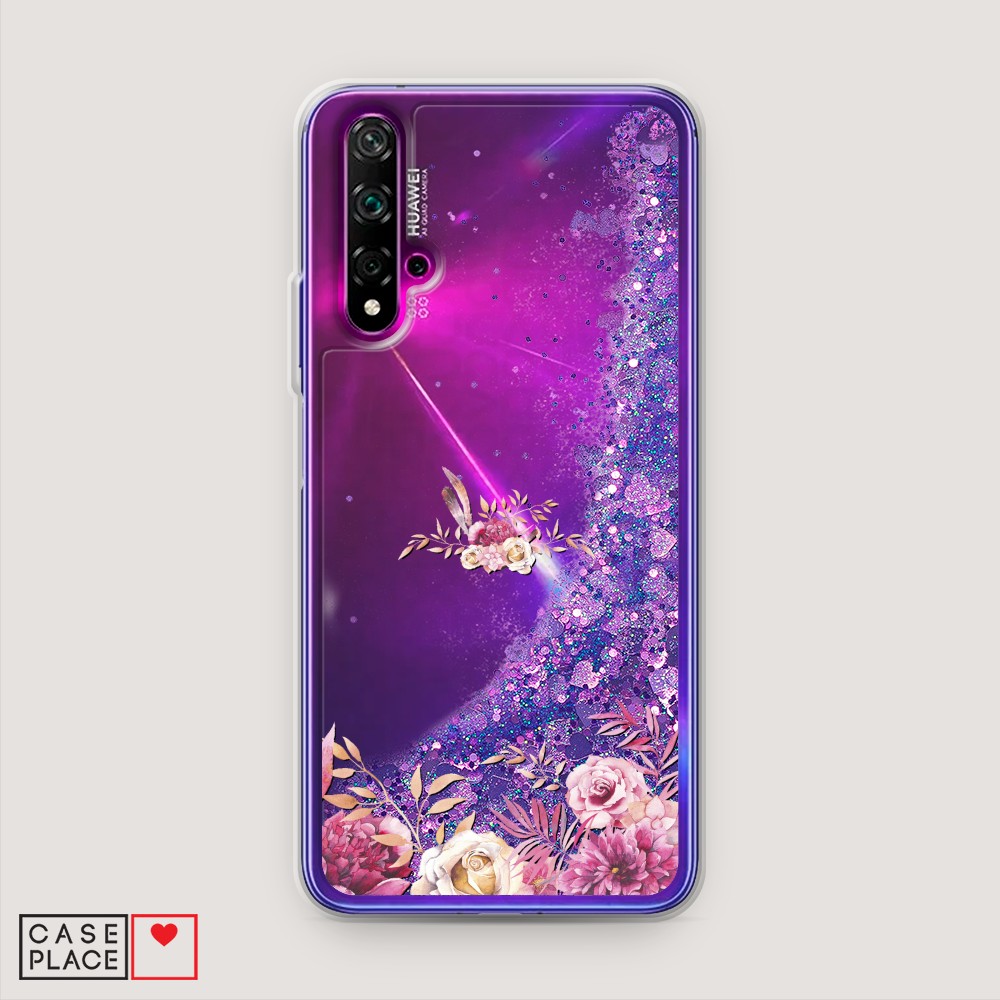 

Чехол Awog на Honor 20/Huawei Nova 5T "Нежные розовые цветы", Разноцветный, 610592-1