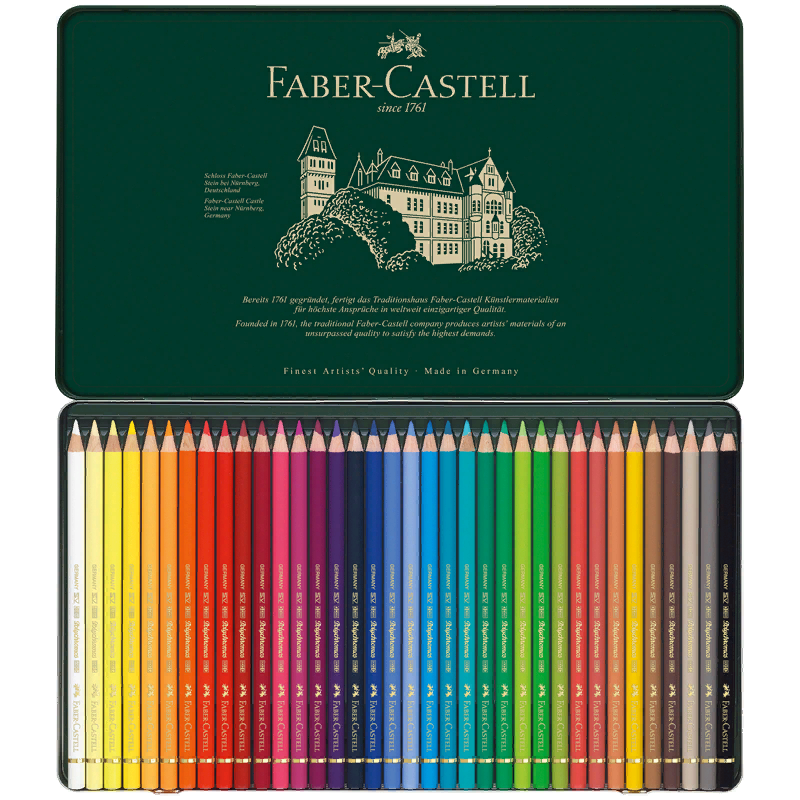 фото Цветные карандаши faber-castell polychromos, 36 шт, в металлической коробке